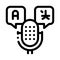 Microphone Voice Device Icon Thin Line Vector