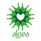 Microscobic Algea Icon and Logo Design