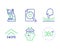 Microscope, Analytics chart and Ship icons set. Swipe up, Elastic and 360 degrees signs. Vector