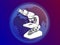 Microscope on the background of the planet Earth. Medical and scientific research. Vector