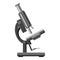 Microscope icon, gray monochrome style