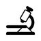 Microscope icon. an instrument for viewing small microbes.