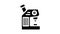 microscope laboratory tool glyph icon animation