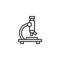Microscope outline icon