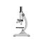 Microscope. Research equipment, vector illustration