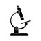 Microscope vector icon. biology illustration sign. chemistry symbol.