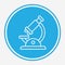 Microscope vector icon sign symbol