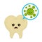 Microscopic caries bacterias and viruses
