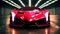 Microscopic focus on supercars\\\' intricate facets unveils their union of beauty