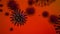 Microscopic influenza virus cells, sars, spanish flu, covid19