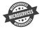 microservices sign. microservices round ribbon sticker. microservices