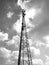 Microwave communications tower background