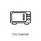 Microwave icon. Trendy modern flat linear vector Microwave icon