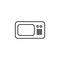 microwave line icon. Element of household icon for mobile concept and web apps. Thin line microwave icon can be used for web and