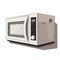 Microwave oven isolated on a white background. Vector illustration.