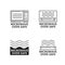 Microwave oven safe icons and signs