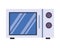 Microwaves oven kitchen appliance isolated icon