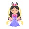 Mid autumn festival princess Chang-e clip art.