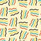 Mid century fifties wavy retro seamless vector pattern.