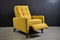 mid-century modern recliner, with plush and cozy upholstery, in comfortable and inviting environment