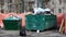 Mid and large trash containers