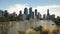 Mid morning shot of the brisbane river from kangaroo point