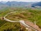 The midair view of Qilian Mountains. The Qilian Mountains, together with the Altyn-Tagh also known as Nan Shan, as it is to the