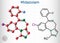 Midazolam molecule. Is a short-acting drug with anxiolytic, anticonvulsant, hypnotic, muscle relaxant, sedative, amnesic