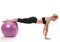 middle age woman push up bars