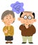 Middle-aged couple`s troubles, whole body