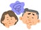 Middle-aged couple`s worries, Anxiety, Facial expression