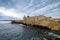 Middle Aged Maniace Castle on seacoast in the island of Ortigia, Siracusa