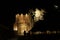 Middle back, Horizontal format, El Expiatorio at night, Leon, Guanajuato.