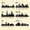 Middle East cities vector set