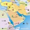 Middle east map, graphic elaboration