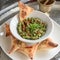 Middle Eastern Bulgur and Chopped Parsley Appetizer, Meze. Tabbouleh Salad