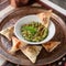 Middle Eastern Bulgur and Chopped Parsley Appetizer, Meze. Tabbouleh Salad