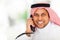 Middle eastern businessman telephone