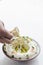 Middle eastern hummus houmous chickpea dip starter snack food se