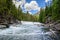 Middle Fork Flathead River in Glacier National Park, Montana