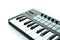 Midi keyboard digital instrument  on white background