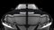 Midnight black super sports car - hood extreme closeup shot