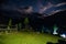 Midnight Milky-way view Fairy Meadows Nanga Parbat