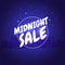 Midnight sale logo purple