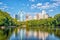 Midtown Atlanta skyline from the park