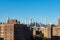 Midtown Manhattan Skyline with Public Housing Skyscrapers in the front