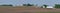 Midwest farm land panorama