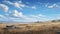 Midwest Grassland: A Realistic Painting Of Windy Tundra