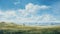 Midwest Grassland: A Windy Wyeth-inspired Painting