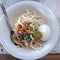 Mie Celor is Indonesian food from Palembang in South Sumatra, using noodle with shrimp and coconut milk soup